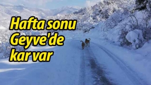 Hafta sonu Geyve'de kar var!