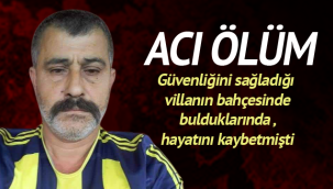 Villanın bahçesinden acı haber