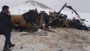 Bitlis'te askeri helikopter düştü! 10 şehidimiz var