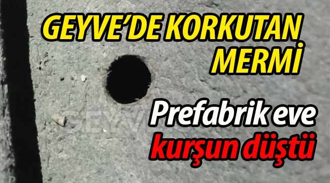 Geyve'de korkutan kurşun!