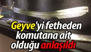 Geyve'yi fetheden komutanlardan birine ait olduğu anlaşıldı