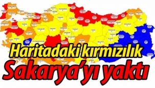 Haritadaki kırmızılık Sakarya'yı yaktı!
