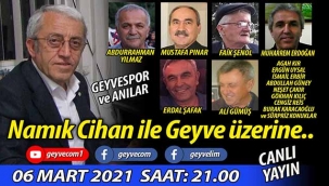 Namık Cihan ile Geyve üzerine.. / CANLI YAYIN (10.HAFTA)