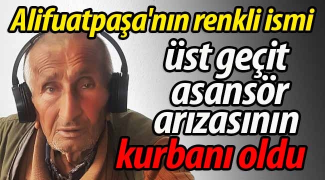 Üst geçit asansör arızasının kurbanı oldu