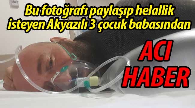 Bu fotoğrafı paylaşıp helallik istemişti..