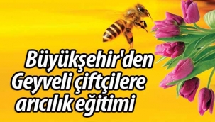 Büyükşehir'den Geyveli çiftçilere arıcılık eğitimi..