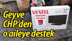 Geyve CHP'den o aileye destek