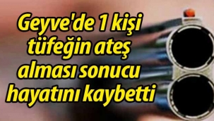 Geyve'de 1 kişi tüfeğin ateş alması sonucu hayatını kaybetti