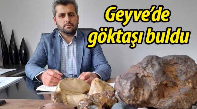 Geyve'de doğa yürüyüşünde göktaşı buldu