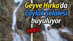 Geyve Hırka'da  Çaylak Şelalesi doğal güzelliği ile büyülüyor