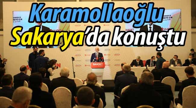 Karamollaoğlu Sakarya kongresinde konuştu