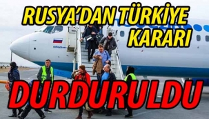Rusya'dan Türkiye uçuşlarına kısıtlama..