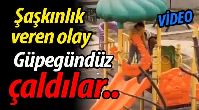 Şaşkınlık veren olay.. Güpegündüz çaldılar