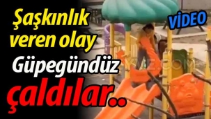 Şaşkınlık veren olay.. Güpegündüz çaldılar