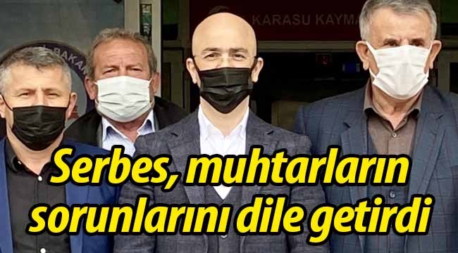 Serbes, muhtarların sorunlarını dile getirdi