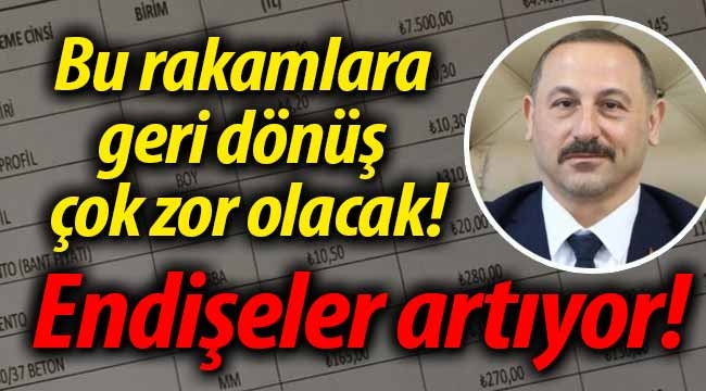 Bu rakamlar geri dönüş çok zor olacak!
