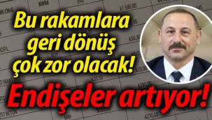 Bu rakamlar geri dönüş çok zor olacak!