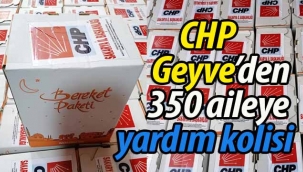 CHP Geyve'den ihtiyaç sahibi 350 aileye yardım kolisi