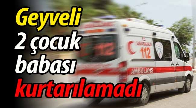 Geyveli 2 çocuk babası kurtarılamadı