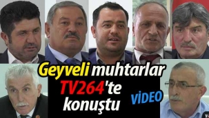 Geyveli muhtarlar TV264'te konuştu