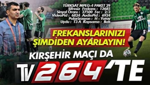 Kırşehir-Sakaryaspor maçı da Tv264'te