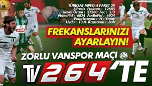 Sakaryaspor-Vanspor maçı canlı yayınla TV264'te!