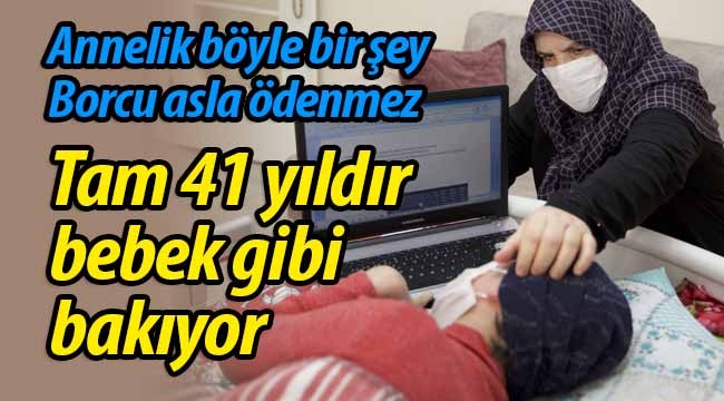 Tam 41 yıldır bebek gibi bakıyor