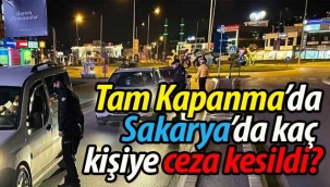 Tam Kapanma'da Sakarya'da kaç kişiye ceza kesildi?