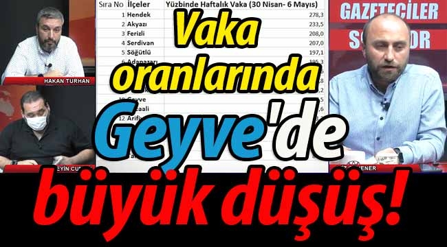 Vaka oranlarında Geyve'de büyük düşüş! 