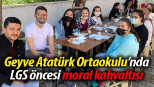 Geyve'de LGS öncesi öğrencilere moral Kahvaltısı