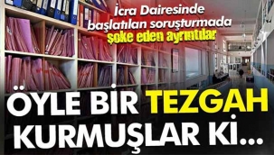 İcra Dairesi'nde büyük tezgah