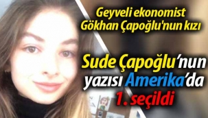 Sude Çapoğlu, Amerika'da 1. oldu.