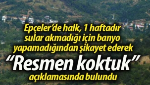 Epçeler 1 haftadır susuz!