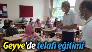 Geyve'de telafi eğitimi