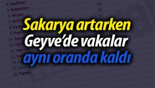 Geyve'de vaka sayısı aynı oranda kaldı
