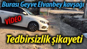 Geyve Elvanbey kavşağında tedbirsizlik şikayeti!