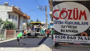 Geyve Meydanı asfaltlandı