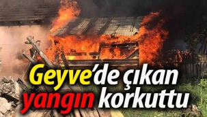 Geyve Tepecikler'de çıkan yangın korkuttu