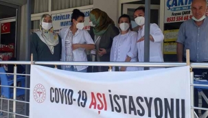 Geyve Yörükler'de Covid 19 aşı istasyonu