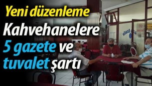 Kahvehanelere yeni düzenleme