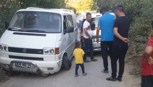 Akdoğan Köprüsü'nde kaza..