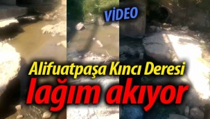 Alifuatpaşa Kıncı Deresi lağım akıyor