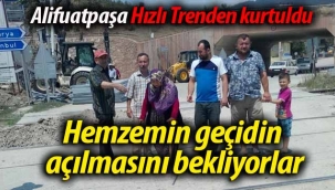 Alifuatpaşalılar hemzemin geçidin açılmasını bekliyor