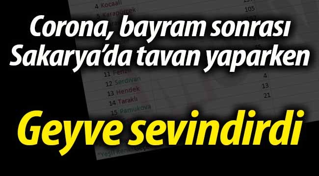 Vaka oranlarında Geyve sevindirdi