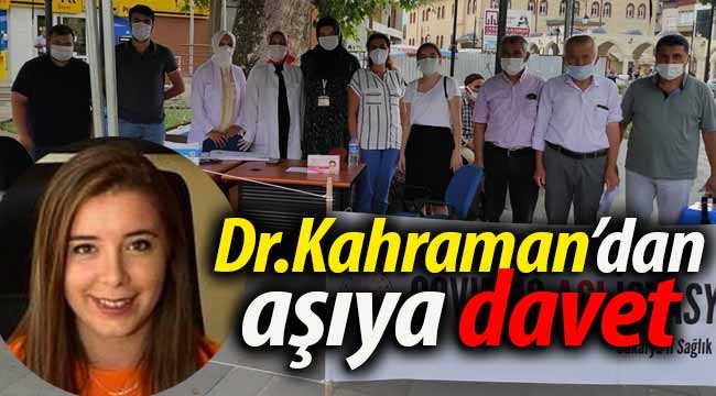 Dr. Kahraman'dan aşıya davet