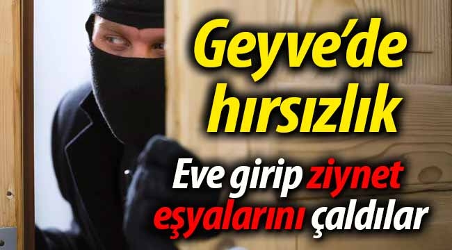 Geyve Alifuatpaşa'da hırsızlık!