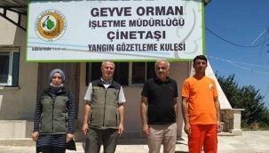 Geyve Yangın Gözetleme kuleleri denetlendi