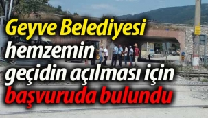Hemzemin geçidinin açılması için başvuruda bulundu