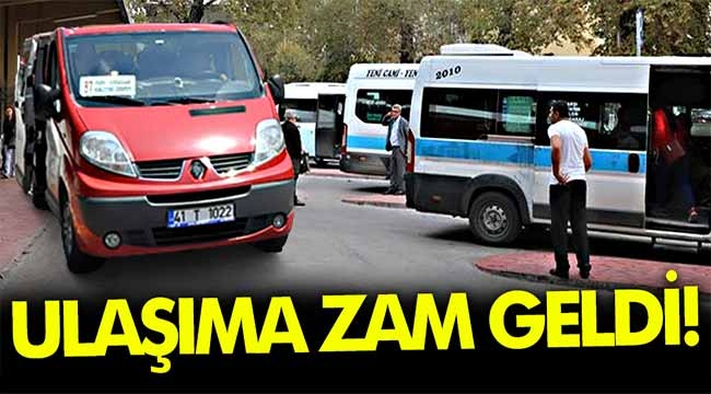 Ulaşıma zam geldi!