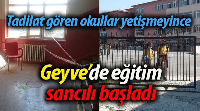 Geyve'de eğitim sancılı başladı